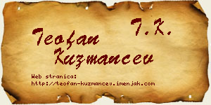 Teofan Kuzmančev vizit kartica